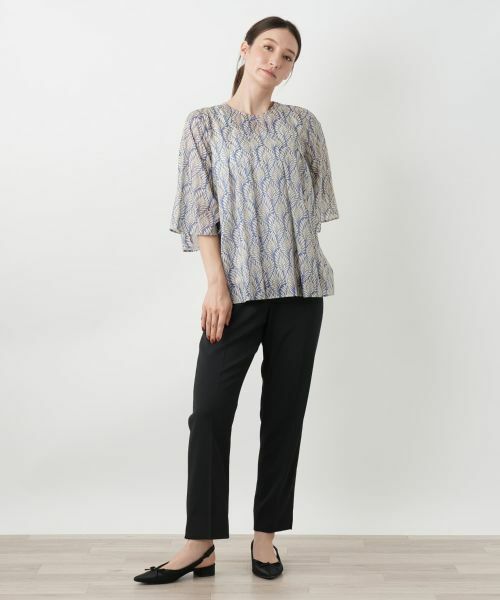 Leilian / レリアン シャツ・ブラウス | プリントフレアブラウス | 詳細1