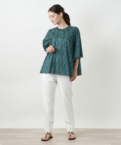 Leilian / レリアン シャツ・ブラウス | プリントフレアブラウス | 詳細4