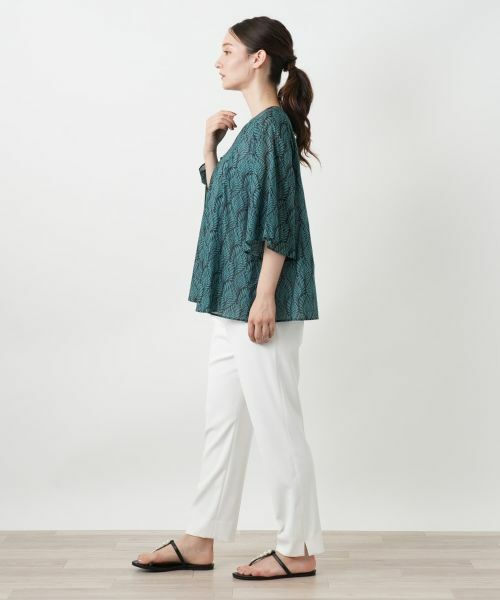 Leilian / レリアン シャツ・ブラウス | プリントフレアブラウス | 詳細5