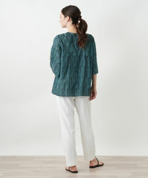 Leilian / レリアン シャツ・ブラウス | プリントフレアブラウス | 詳細6