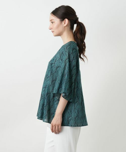 Leilian / レリアン シャツ・ブラウス | プリントフレアブラウス | 詳細8