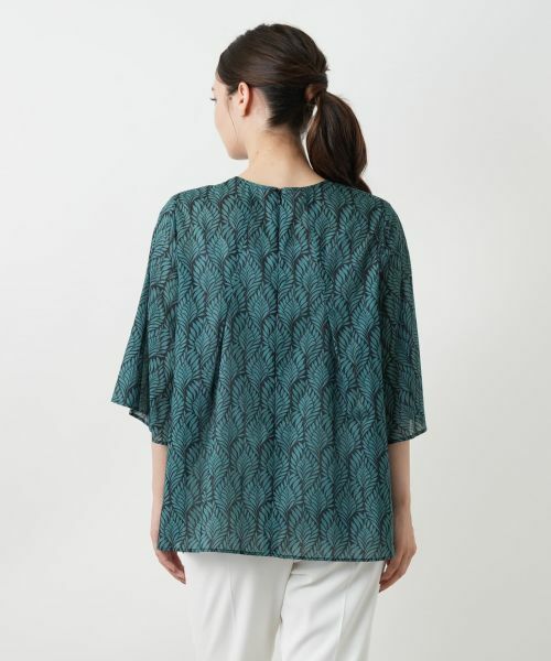 Leilian / レリアン シャツ・ブラウス | プリントフレアブラウス | 詳細9