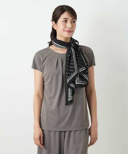 Leilian / レリアン バンダナ・スカーフ | プリーツスカーフ | 詳細2