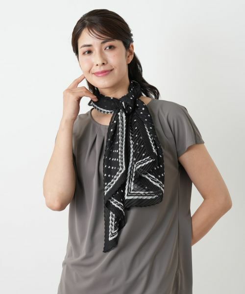 Leilian / レリアン バンダナ・スカーフ | プリーツスカーフ | 詳細3