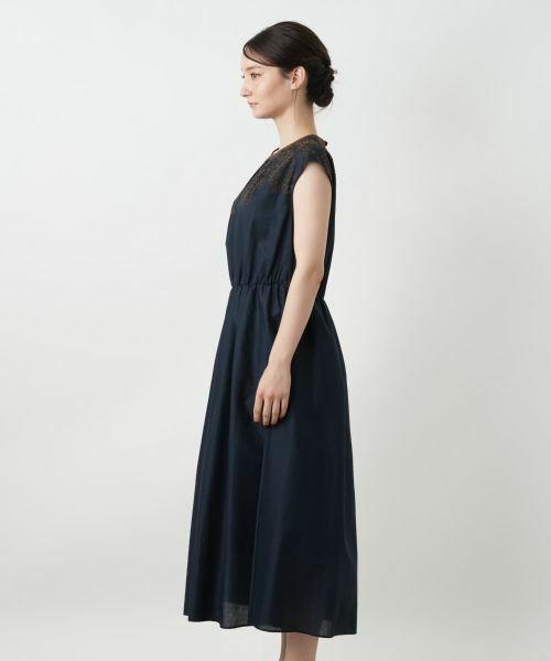 Leilian / レリアン ドレス | 刺繍フレンチスリーブワンピース | 詳細9