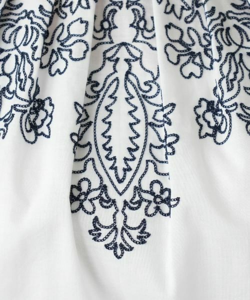 Leilian / レリアン シャツ・ブラウス | 刺繍フレンチスリーブブラウス | 詳細17