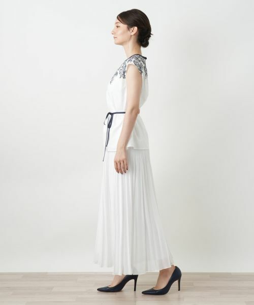 Leilian / レリアン シャツ・ブラウス | 刺繍フレンチスリーブブラウス | 詳細5