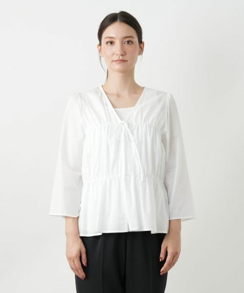 Leilian / レリアン シャツ・ブラウス | Vネックブラウス | 詳細7