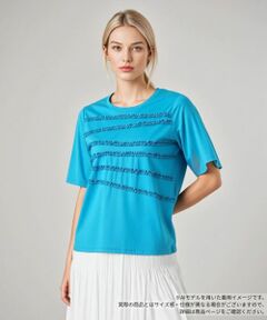 Leilian / レリアン カットソー | リボンボーダーカットソー