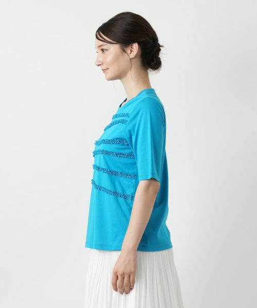 Leilian / レリアン カットソー | リボンボーダーカットソー | 詳細11