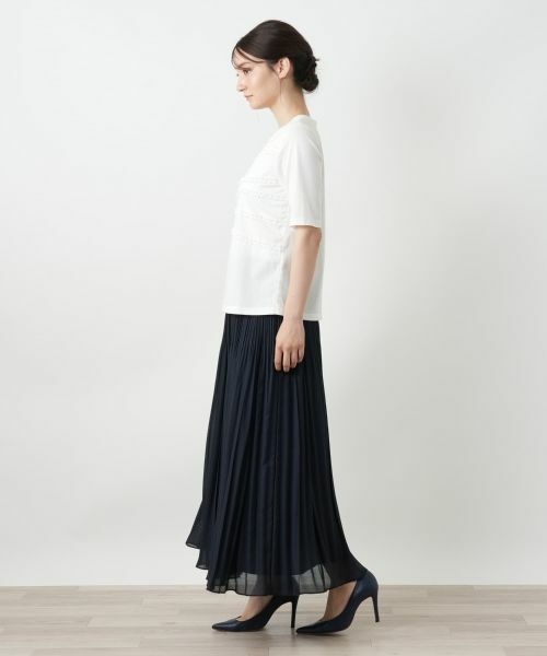 Leilian / レリアン カットソー | リボンボーダーカットソー | 詳細2