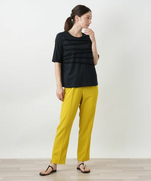 Leilian / レリアン カットソー | リボンボーダーカットソー | 詳細4