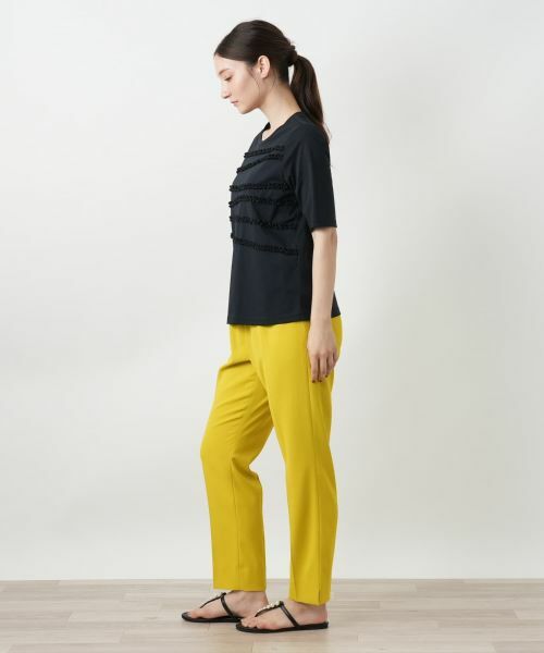 Leilian / レリアン カットソー | リボンボーダーカットソー | 詳細5