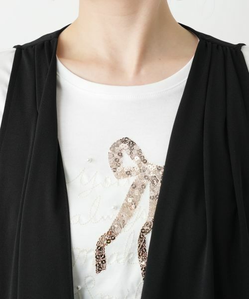 Leilian / レリアン テーラードジャケット | ロングベスト【MUSE BY ROCHAS Premiere】 | 詳細10