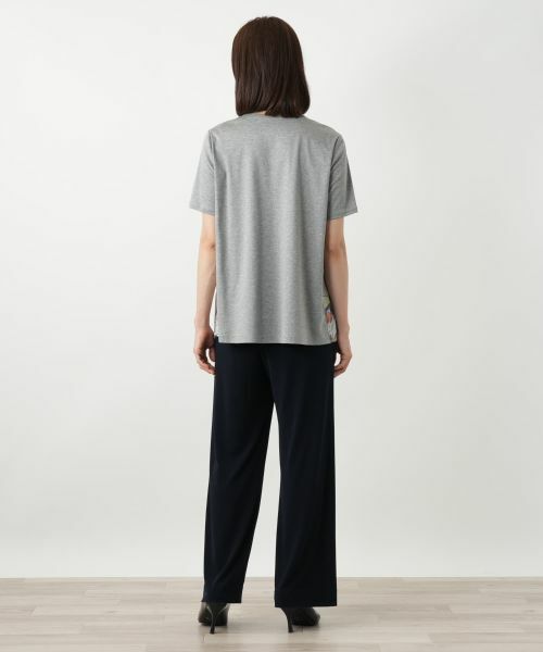 Leilian / レリアン カットソー | プリント切替カットソー【MUSE BY ROCHAS Premiere】 | 詳細3