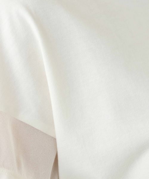 Leilian / レリアン カットソー | 異素材切替プリントTシャツ【MUSE BY ROCHAS Premiere】 | 詳細11