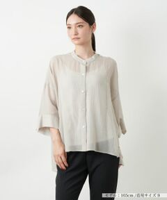 Leilian / レリアン シャツ・ブラウス | バンドカラーブラウス