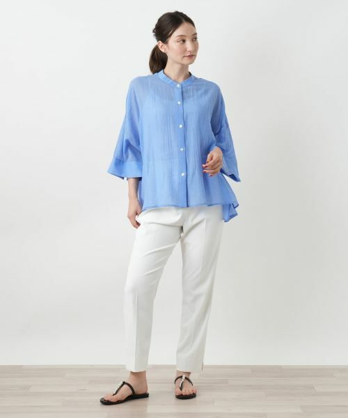 Leilian / レリアン シャツ・ブラウス | バンドカラーブラウス | 詳細1