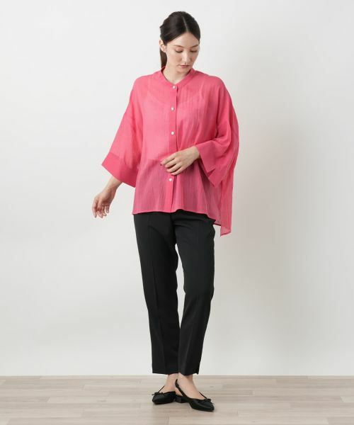 Leilian / レリアン シャツ・ブラウス | バンドカラーブラウス | 詳細10