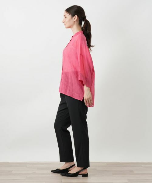 Leilian / レリアン シャツ・ブラウス | バンドカラーブラウス | 詳細11