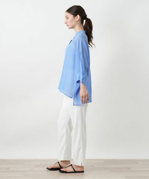 Leilian / レリアン シャツ・ブラウス | バンドカラーブラウス | 詳細2