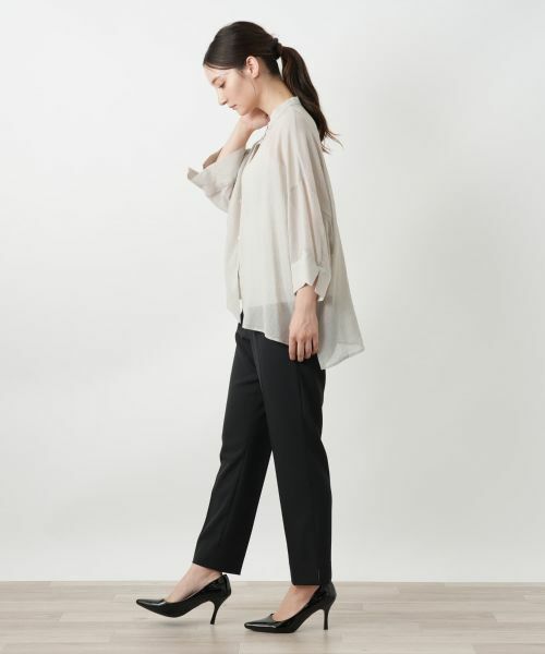 Leilian / レリアン シャツ・ブラウス | バンドカラーブラウス | 詳細5