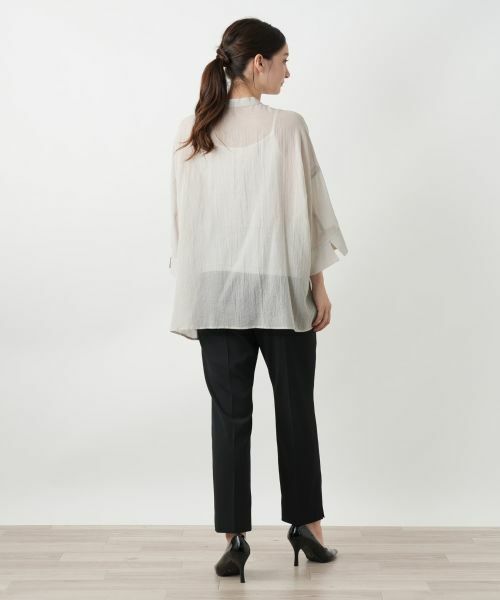 Leilian / レリアン シャツ・ブラウス | バンドカラーブラウス | 詳細6