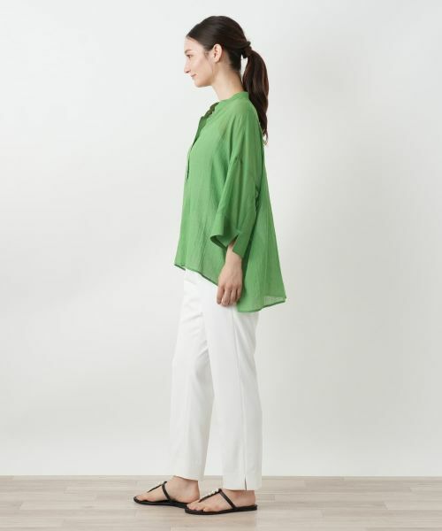 Leilian / レリアン シャツ・ブラウス | バンドカラーブラウス | 詳細8