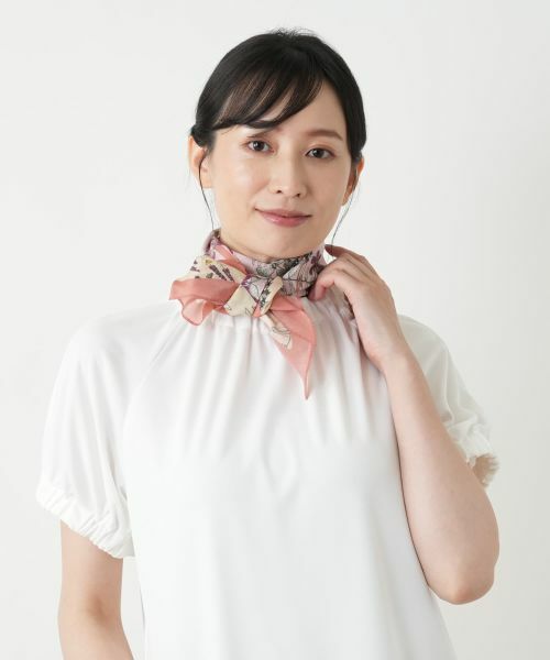 Leilian / レリアン バンダナ・スカーフ | ボタニカルプリントスカーフ | 詳細5