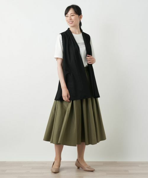 Leilian / レリアン テーラードジャケット | 羽織りベスト【Leilian WHITE LABEL】 | 詳細4