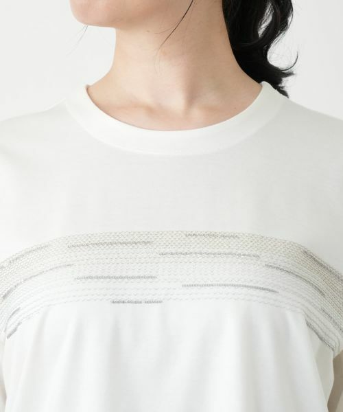 Leilian / レリアン カットソー | 刺繍フレアカットソー【Leilian WHITE LABEL】 | 詳細10