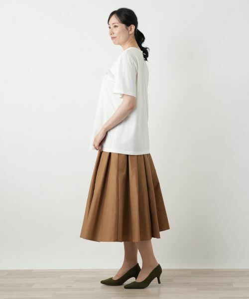 Leilian / レリアン カットソー | 刺繍フレアカットソー【Leilian WHITE LABEL】 | 詳細5