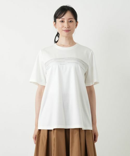 Leilian / レリアン カットソー | 刺繍フレアカットソー【Leilian WHITE LABEL】 | 詳細7