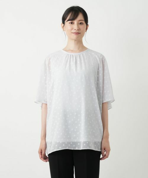 Leilian / レリアン シャツ・ブラウス | ドットフレアブラウス【Leilian WHITE LABEL】 | 詳細10