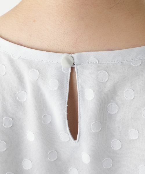 Leilian / レリアン シャツ・ブラウス | ドットフレアブラウス【Leilian WHITE LABEL】 | 詳細17
