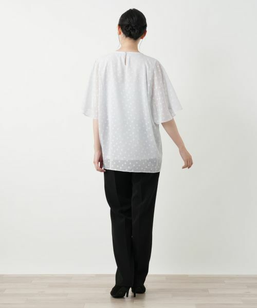 Leilian / レリアン シャツ・ブラウス | ドットフレアブラウス【Leilian WHITE LABEL】 | 詳細9