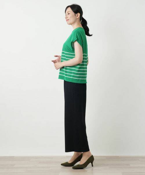 Leilian / レリアン テーラードジャケット | ボーダーニットベスト【Leilian WHITE LABEL】 | 詳細2