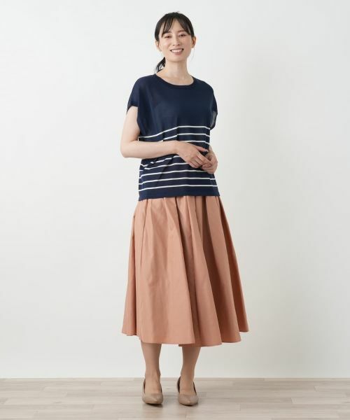 Leilian / レリアン テーラードジャケット | ボーダーニットベスト【Leilian WHITE LABEL】 | 詳細4