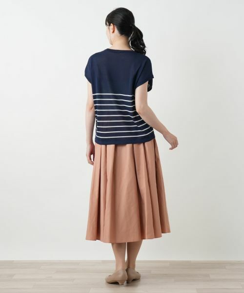 Leilian / レリアン テーラードジャケット | ボーダーニットベスト【Leilian WHITE LABEL】 | 詳細6