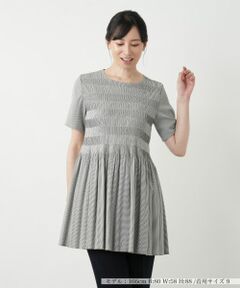 Leilian / レリアン シャツ・ブラウス | ギャザー切替フレアブラウス【Leilian WHITE LABEL】