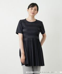 Leilian / レリアン シャツ・ブラウス | ギャザー切替フレアブラウス【Leilian WHITE LABEL】