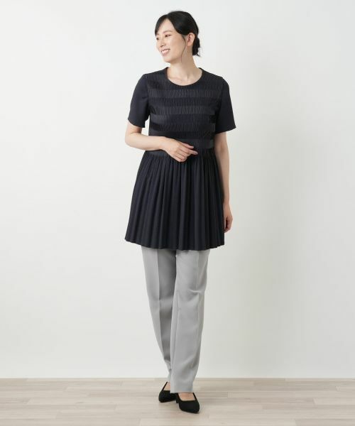 Leilian / レリアン シャツ・ブラウス | ギャザー切替フレアブラウス【Leilian WHITE LABEL】 | 詳細4