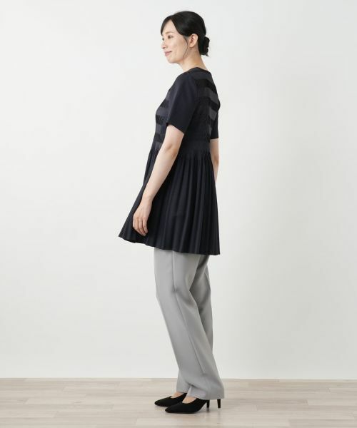 Leilian / レリアン シャツ・ブラウス | ギャザー切替フレアブラウス【Leilian WHITE LABEL】 | 詳細5