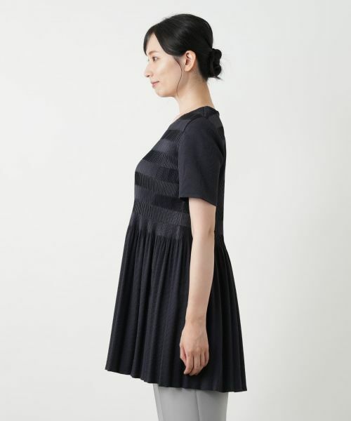 Leilian / レリアン シャツ・ブラウス | ギャザー切替フレアブラウス【Leilian WHITE LABEL】 | 詳細8