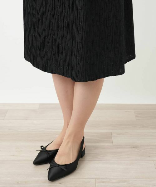 Leilian / レリアン ドレス | アイレットフレアワンピース【Leilian WHITE LABEL】 | 詳細16