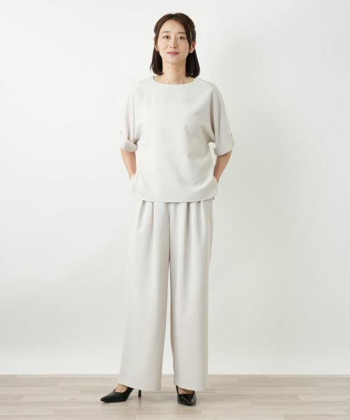 Leilian / レリアン シャツ・ブラウス | ノーカラーブラウス | 詳細7