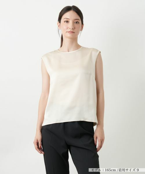 Leilian/レリアン ノースリーブブラウス キャメル 11(L) Leilian/レリアン ノースリーブブラウス キャメル 11(L)