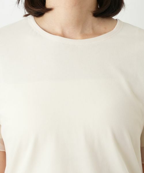 Leilian / レリアン カットソー | チュールレイヤードカットソー | 詳細13