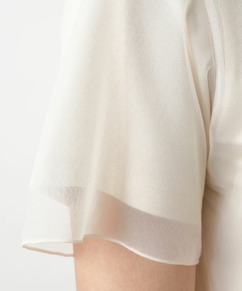 Leilian / レリアン カットソー | チュールレイヤードカットソー | 詳細17