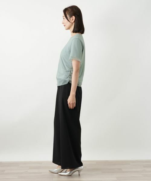 Leilian / レリアン カットソー | チュールレイヤードカットソー | 詳細5